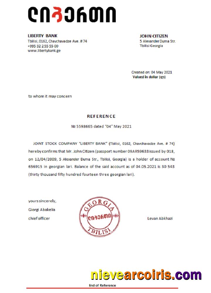 Georgia Liberty Bank reference